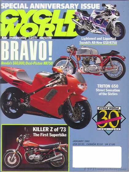 Cycle World - January 1992