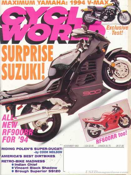 Cycle World - November 1993