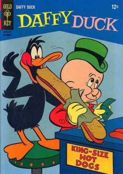 Daffy 47 - Gold Key - Elmer Fudd - Hot Dog - Money - Food