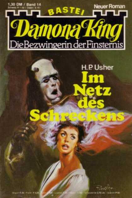 Damona King - Im Netz des Schreckens - Bastei - Neuer Roman - Monster - Woman - Hp Usher