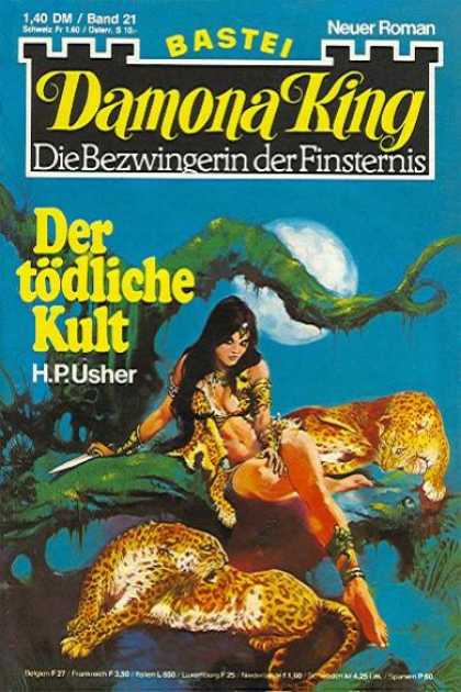 Damona King - Der tï¿½dliche Kult - Bastei - Neuer Roman - Die Bezwingerin Der Finsternis - Woman - Leopard