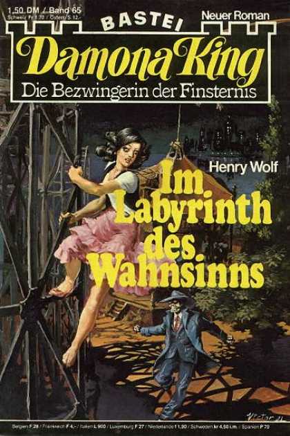 Damona King - Im Labyrinth des Wahnsinns - Bastei - Die Bezwingerin Der Finsternis - Henry Wolf - Woman - Skeleton