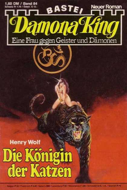 Damona King - Kï¿½nigin der Katzen - Neuer Roman - Black Cat - Woman - Henry Wolf - Die Konigin Der Katzen