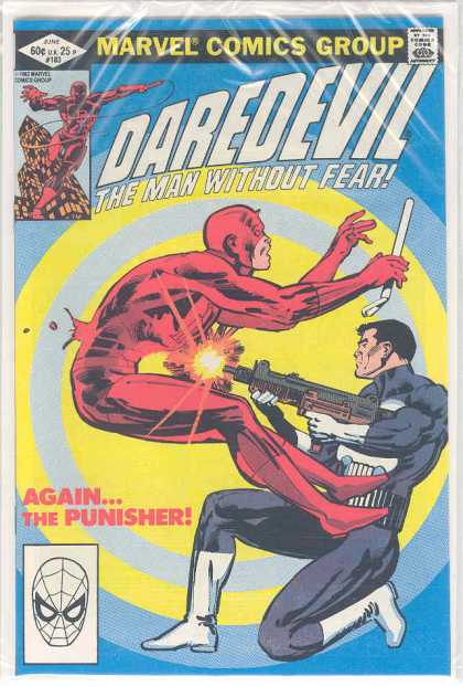 Daredevil 183 - The Man Without Fear - Gun - Spiderman - Firing Of A Gun - Building - Frank Miller