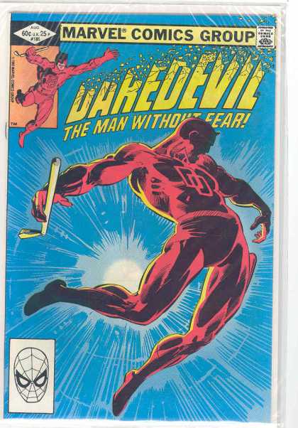 Daredevil 185 - Marvel - Marvel Comics - Man Without Fear - Blind - Attacked - Frank Miller