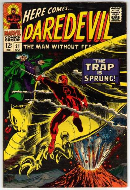 Daredevil 21 - Bird - The Trap Is Sprung - Matt Murdock - The Man Without Fear - Volcano - Gene Colan