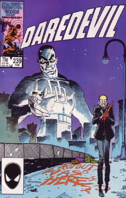 Daredevil 239 - Marvel - Superhero - Man Without Fear - Lantern - Woman - Arthur Adams