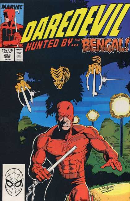 Daredevil 258 - Hunted - Bengal - Night - Park - Claws - Ron Lim