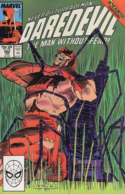 Daredevil 262 - Marvel - Never Disturb A Demon - Inferno - The Man Without Fear - Approved By The Comics Code - Al Williamson, John Romita