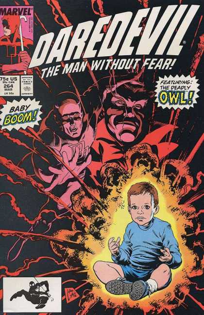 Daredevil 264 - The Man Without Fear - Baby Boom - The Deadly Owl - Explosion - Spider Man