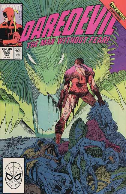 Daredevil 265 - Marvel - Man Without Fear - Inferno - Matt Murdock - Blind - Al Williamson, John Romita