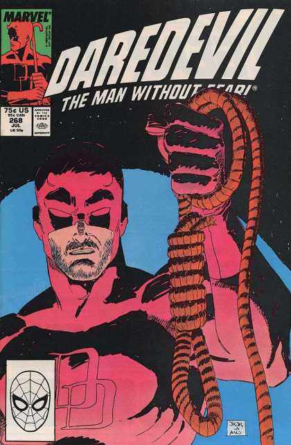 Daredevil 268 - Daredevil - The Man Without Fear - Noose - Spiderman - Marvel - Al Williamson, John Romita