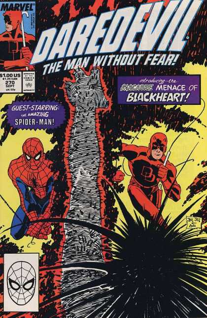 Daredevil 270 - Blackheart - Spiderman - Double Team - Stan Lee - Marvel Comics - Al Williamson, John Romita