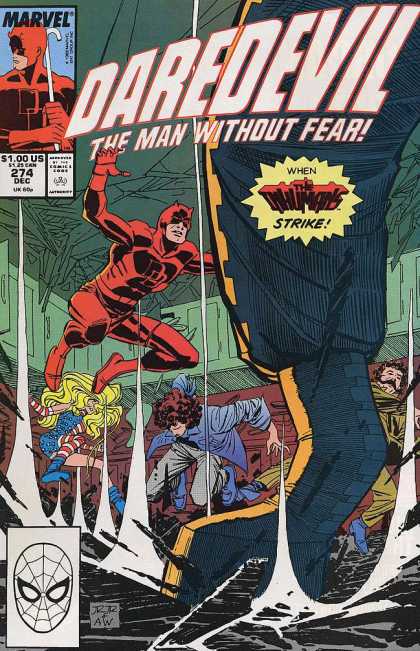 Daredevil 274 - Marvel - Comics Code Authority - The Man Without Fear - December - Blonde - Al Williamson, John Romita