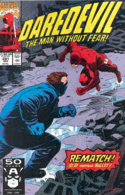 Daredevil 291 - Marvel - The Man Without Fear - Superhero - Rematch - Bullet