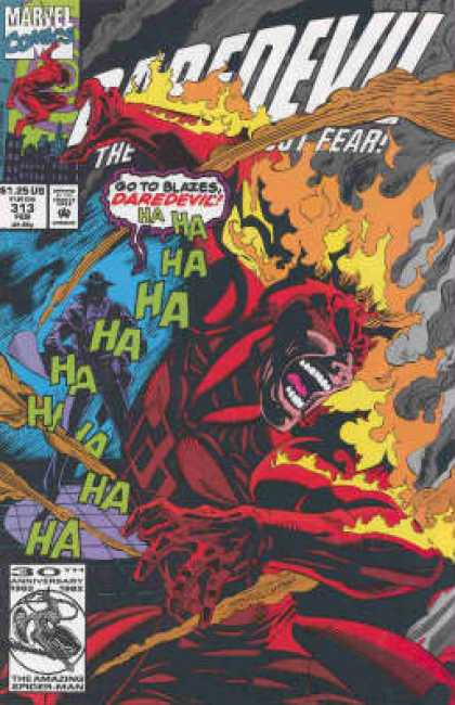 Daredevil 313 - Marvel - Blazes - Fear - 313 - Fire - Bud LaRosa