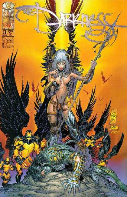 Darkness 3 - Woman - Staff - Wings - Feathers - Dale Keown, Marc Silvestri