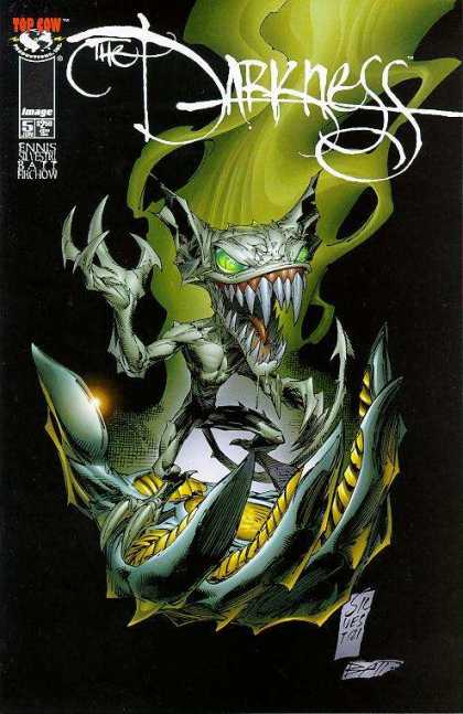 Darkness 5 - Top Cow - Image - Fangs - Glowing Eyes - Ennis - Dale Keown, Marc Silvestri