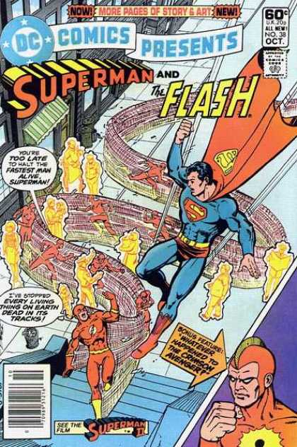 DC Comics Presents 38 - Superman - Flash - Crimson Avenger - Fastest Man Alive - Dead In Its Tracks - George Perez