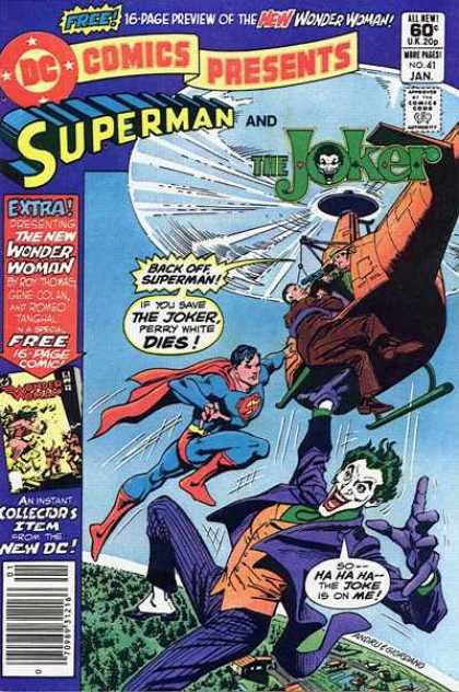 DC Comics Presents 41 - Wonder Woman - Perry White - Helicopter - Dc - Superman - Ross Andru