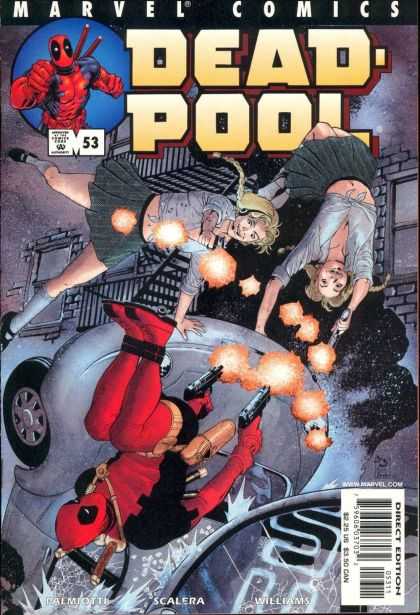Deadpool 53 - Number 53 - Two Women - Guns - Gun Shots - School Girls In Motion - Jose Jimenez-Momediano, Mick Gray