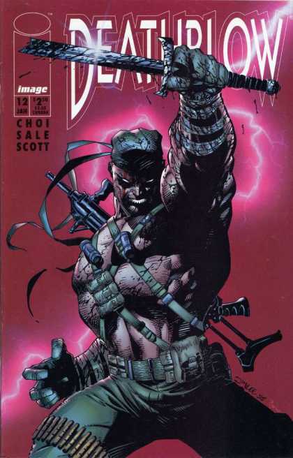 Deathblow 12 - Knife - Blood - Gun - Lightening - Muscles - Jim Lee