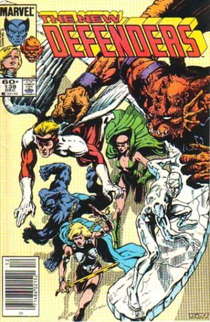 Defenders 138 - Marvel - Ice - Angel Wings - Bald Woman - Pigtails