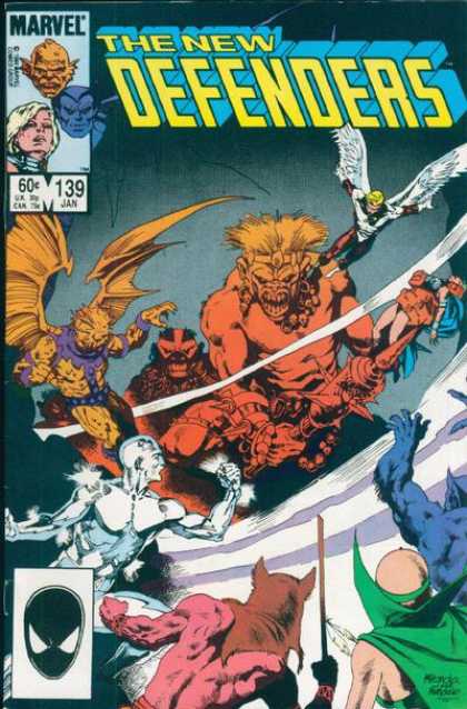 Defenders 139 - Defenders - Beast - Marvel - Angel - Silver Surfur - Kevin Nowlan, Mike Mignola