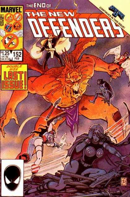 Defenders 152 - Beast - Angel - The End Of The New Defenders - Marvel - Secret Wars Ii