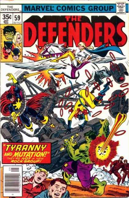 Defenders 59 - Legend Power - Multicrobatic - Power Of A Kores - Beast And Super Angels - Dismantling Power - George Perez, Tony DeZuniga