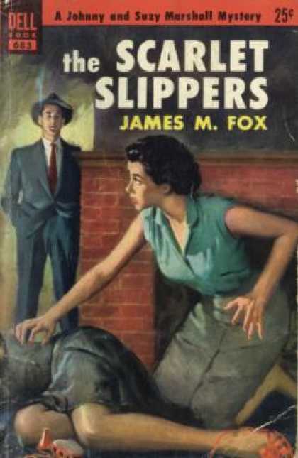 Dell Books - The Scarlet Slippers: A Johnny and Suzy Marshall Mystery - James M. Fox