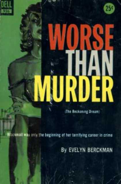 Dell Books - Worse Than Murder - Evelyn Berckman