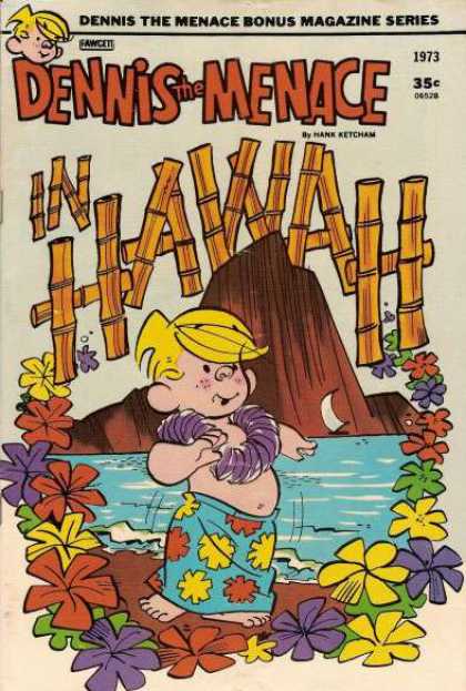 Dennis the Menace Bonus Magazine 114 - Little Boy - In Hawah - Hank Ketchan - Rock - Flowers