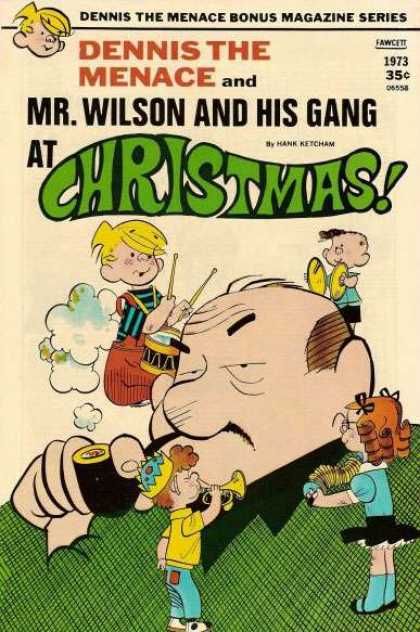 Dennis the Menace Bonus Magazine 122 - Mr Wilson - Christmas - Gang - Drums - Pipe Smoking