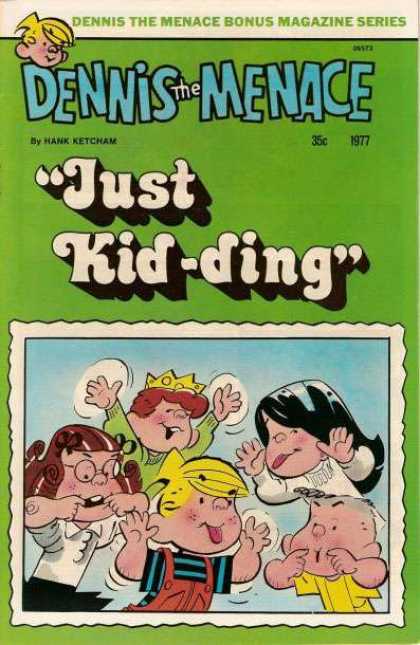 Dennis the Menace Bonus Magazine 164 - Dennis The Menace - Just Kid-ding - Hank Ketcham - 1977