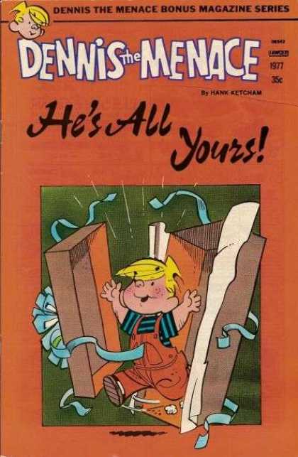 Dennis the Menace Bonus Magazine 169 - Hes All Yours - Box - Hank Ketcham - Blonde - Boy