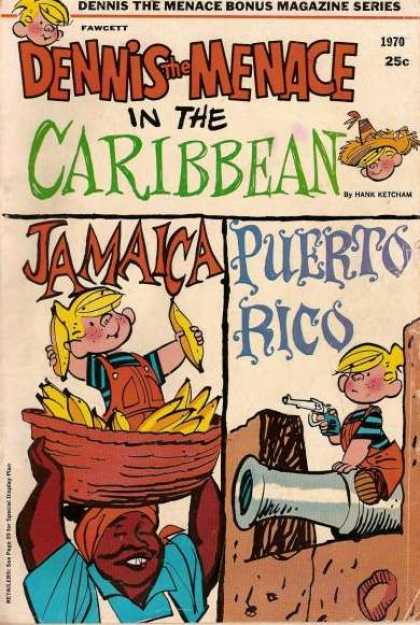 Dennis the Menace Bonus Magazine 76 - Caribbean - Hat - Jamaica - Puerto Rico - Gun