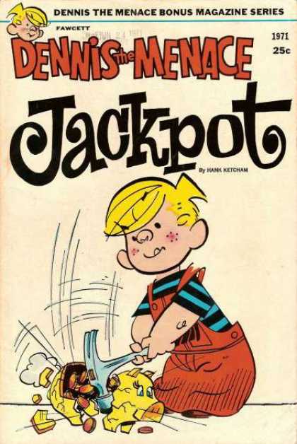 Dennis the Menace Bonus Magazine 94 - Fawcett - Jackpot - 1971 - Hank Ketcham - Hammer