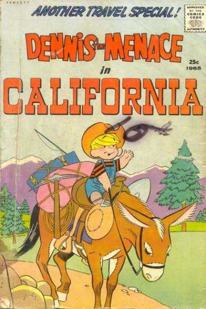 Dennis the Menace Special 33 - Kid - Blonde Hair - Mule - Cowboy Hat - Fishing Pole