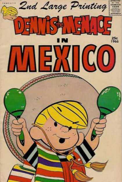 Dennis the Menace Special 38 - 2nd Large Printing - Mexico - Sombrero - Hat - Poncho
