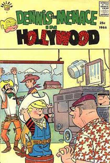 Dennis the Menace Special 42 - Hollywood - Camera - Cowboy Scene - Fake Backdrop - In The Way