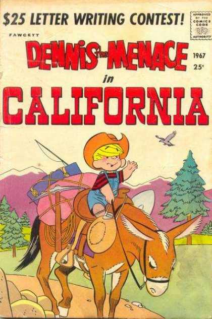 Dennis the Menace Special 47 - California - Cowboy - Donkey - Mule - Camping