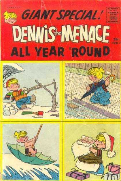 Dennis the Menace Special 49 - Catapult Chaos - Sail Into The Unknown - Dry Surfing - Ive Got Father Christmass Head - Annual Aggravation Arrives