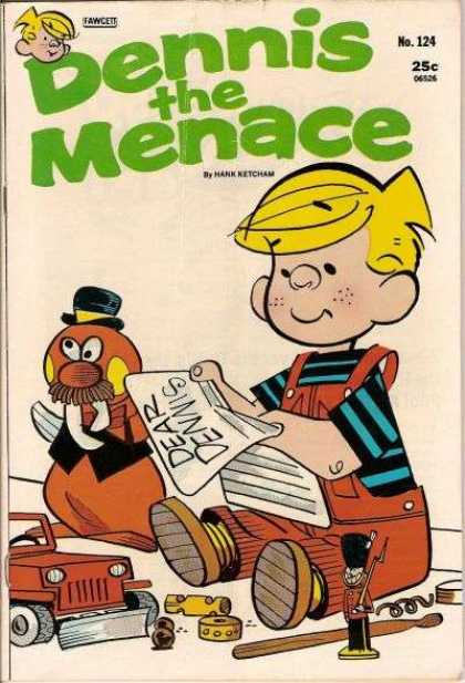 Dennis the Menace 124 - No 124 - Hank Ketcham - Dear Dennis - Car - Soldier