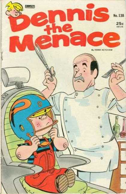 Dennis the Menace 138 - Dennis Gets A Haircut - Going To The Barber - Snip Snip - Just A Little Off The Top - Dennis Is In Trouble Again