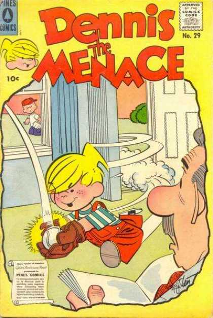 Dennis the Menace 29 - Wilson - Baseball - Pines Comics - Yellow - Running