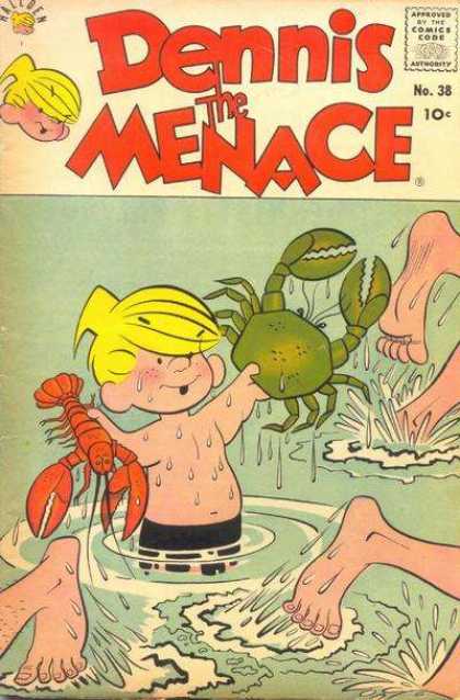 Dennis the Menace 38 - Dennis - Crab - Running People - Kid - Sea