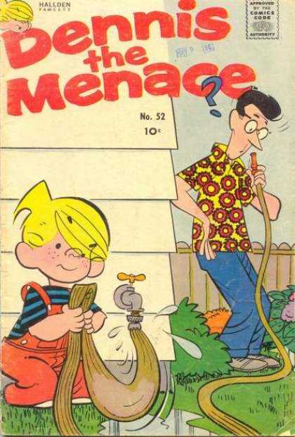 Dennis the Menace 52 - Hose - Man - Dennis - Eye Glass - Fences