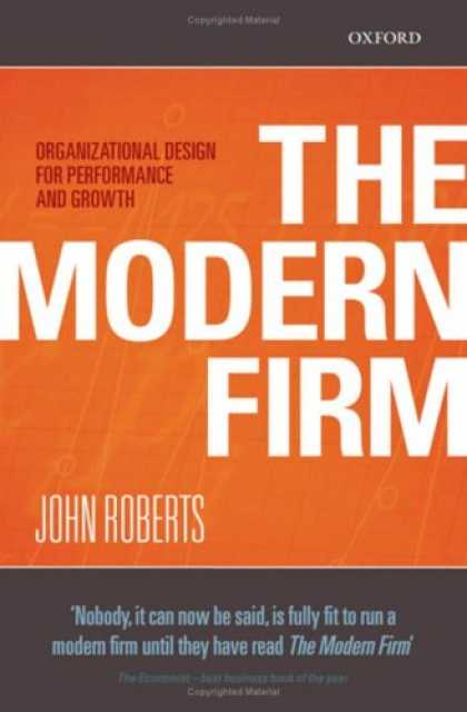 Design Books - The Modern Firm: Organizational Design for Performance and Growth