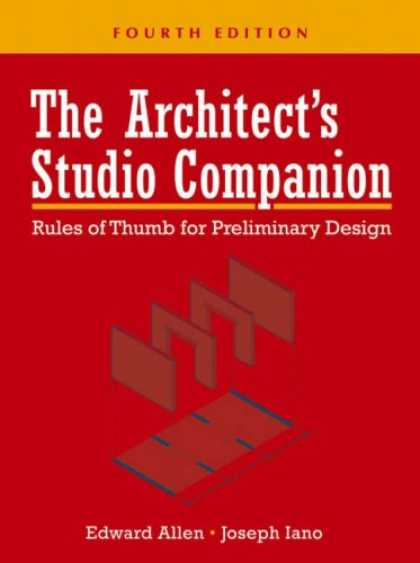 Design Books - The Architect's Studio Companion: Rules of Thumb for Preliminary Design